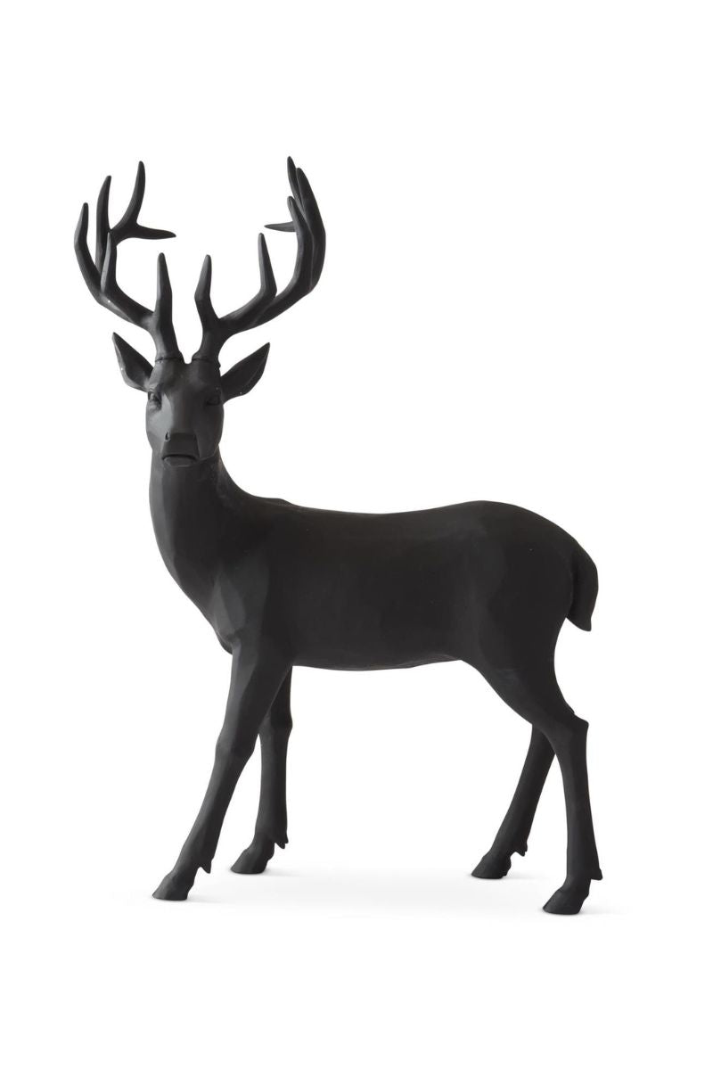 Standing Reindeer 21.75" Matte Black
