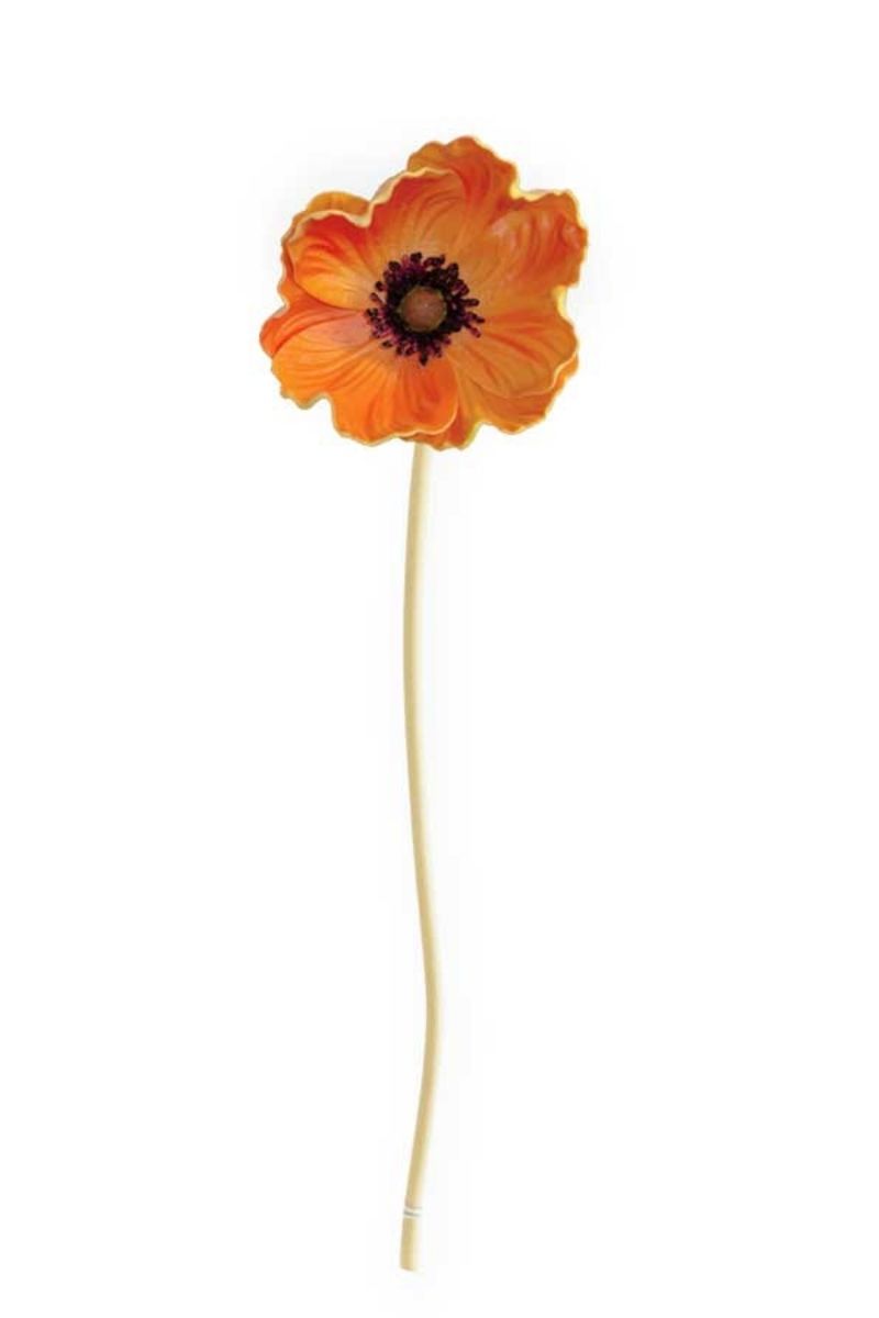 SILK, STEM MINI POPPY 9.5" OR