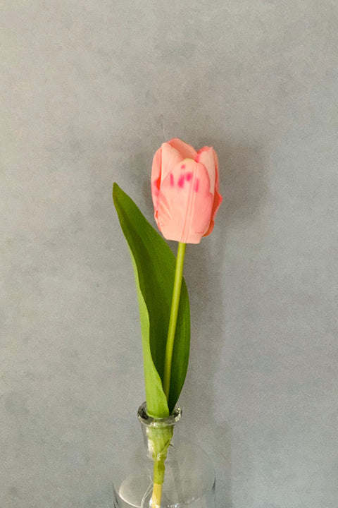 SILK STEM TULIP RT 14" PINK