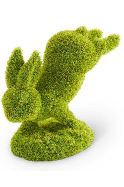 BUNNY, MOSS ON FRONT FEET 5"
