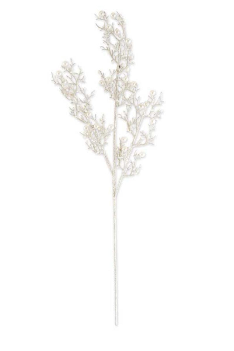 SILK STEM CHAMP GLTR W/PEARLS