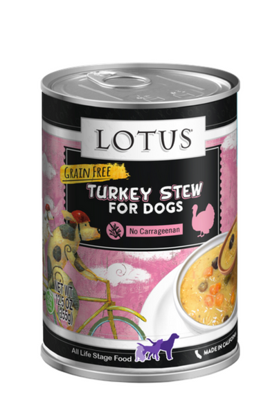 Lotus Grain Free Turkey Stew Canned Dog Food 12 oz