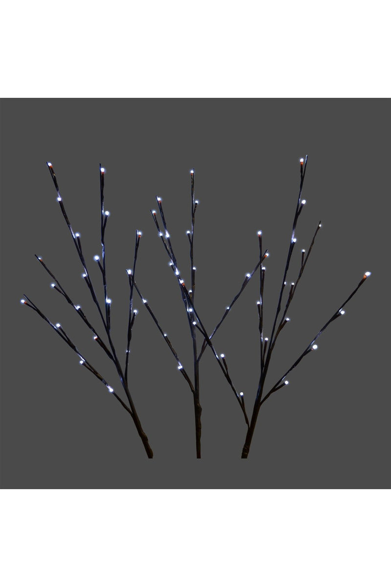 Twigs LED Set of 3 60 Lights Pure White