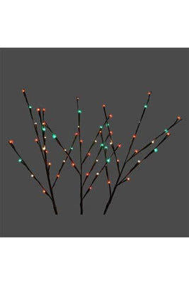 Twigs Battery Operated Set of 3 60 Lights Traditional