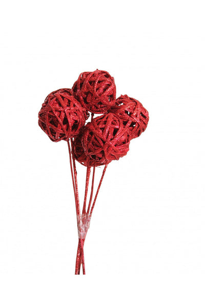 DRIED LATA BALL 3/STM 8cm RED