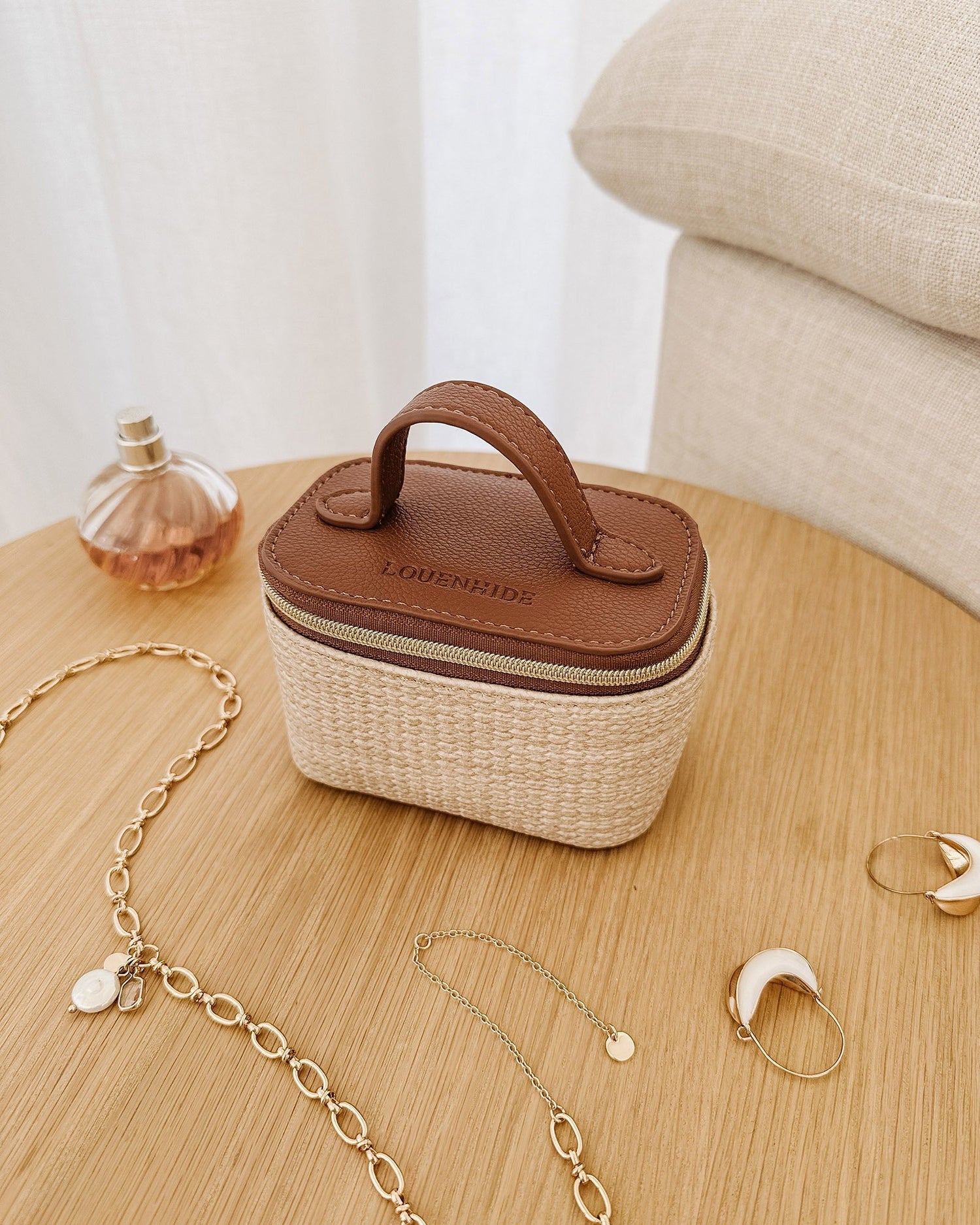 Louenhide Trudy Jewelry Box Natural Tan