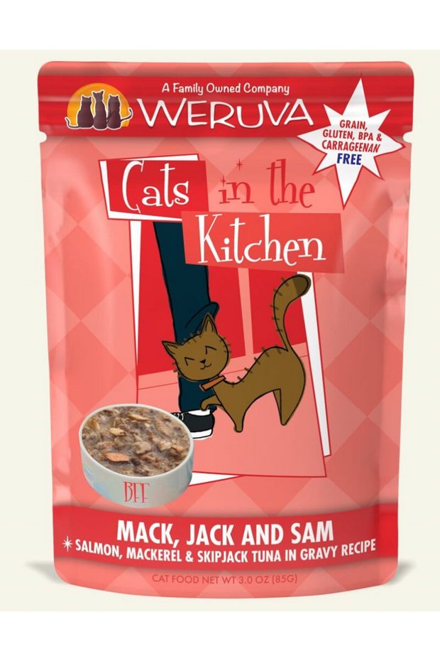 Weruva Cat Food Pouch Mack/Jack/Sam - 3 oz