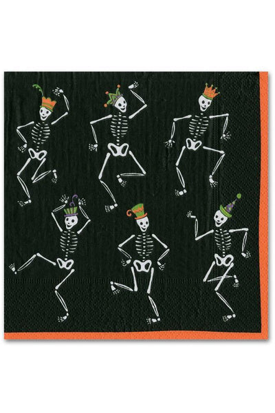 Caspari Dancing Skeletons Cocktail Napkins