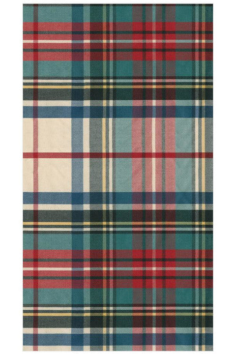 Caspari Dress Stewart Tartan Guest Towels