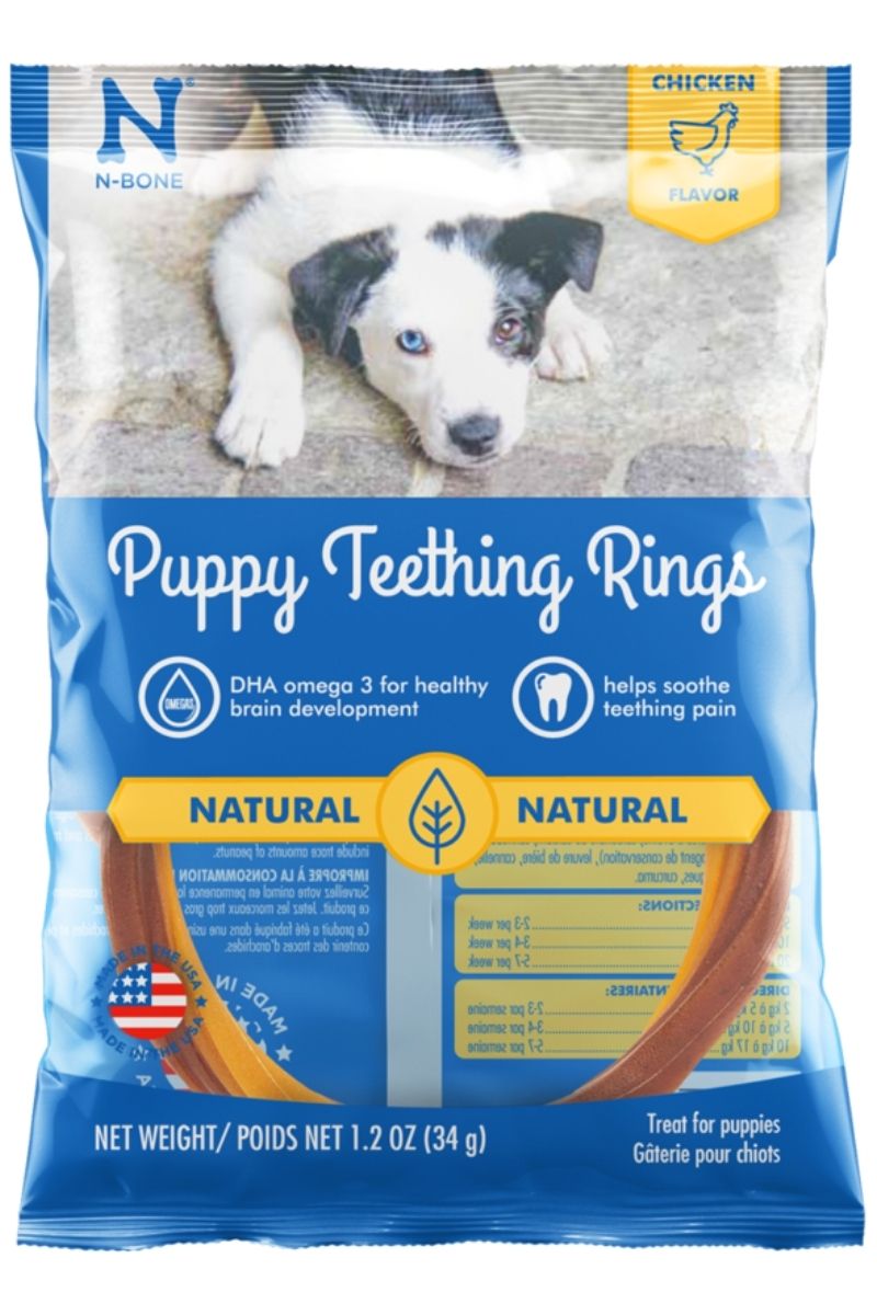 N-Bone Puppy Teething Ring Chicken Flavor