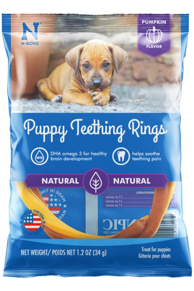 N-Bone Puppy Teething Ring Pumpkin Flavor