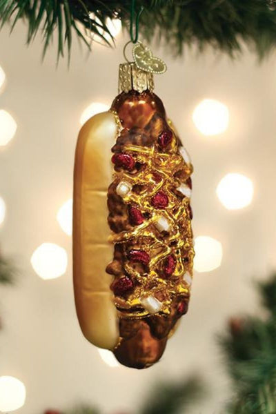 Chili Cheese Dog Ornament