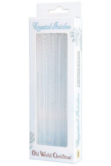 Crystal Icicle Box Ornament Box of 12