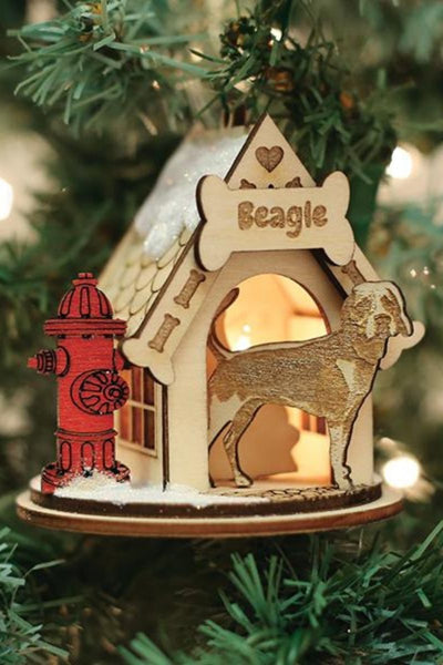 Beagle Cottage Ornament