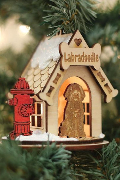 Labradoodle Cottage Ornament