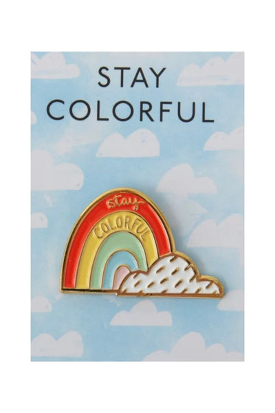 Pin, Stay Colorful Enamel