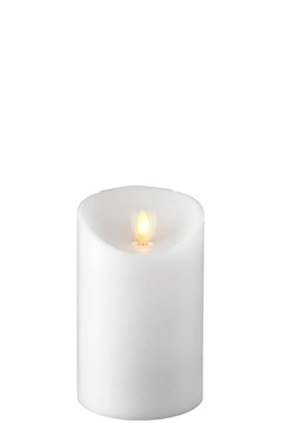 CANDLE, 3.5X9" WHI FLICKER-UNS