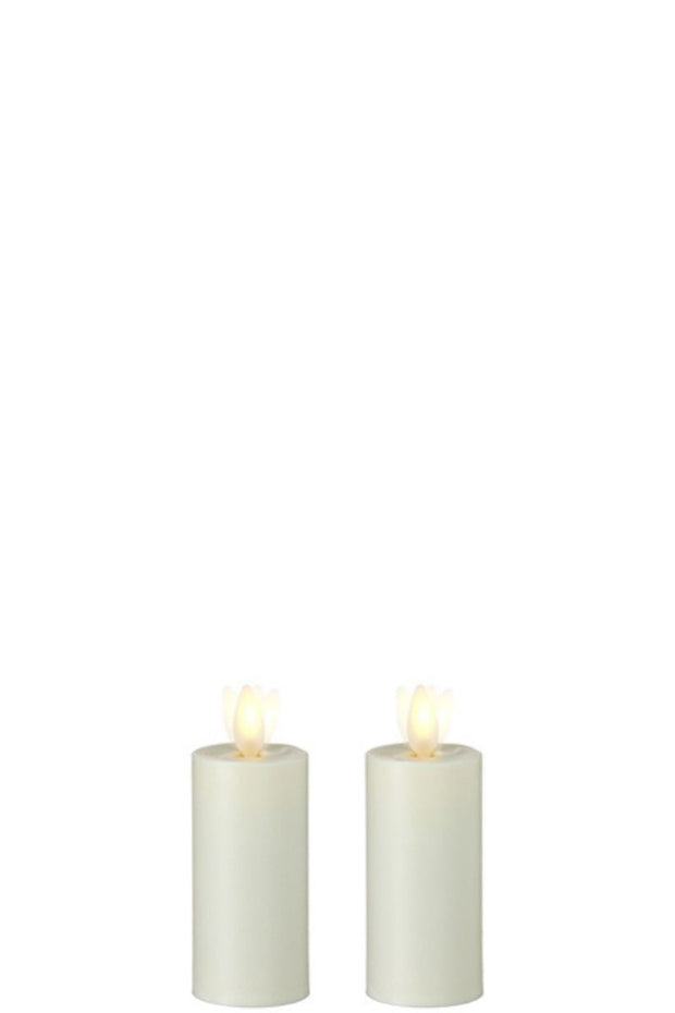 CANDLE, 1.5"X3" IVORY UNSCENTE