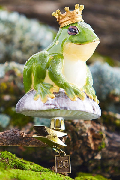 ORN FROG PRINCE W/CLIP 3.5"