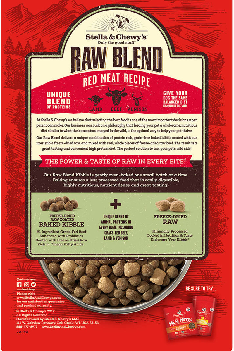 Stella & Chewy's Raw Blend Red Meat Recipe 22 lb