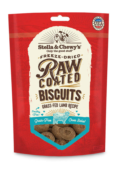 Stella & Chewy's Raw Coated Biscuits Grass Fed Lamb 9 oz