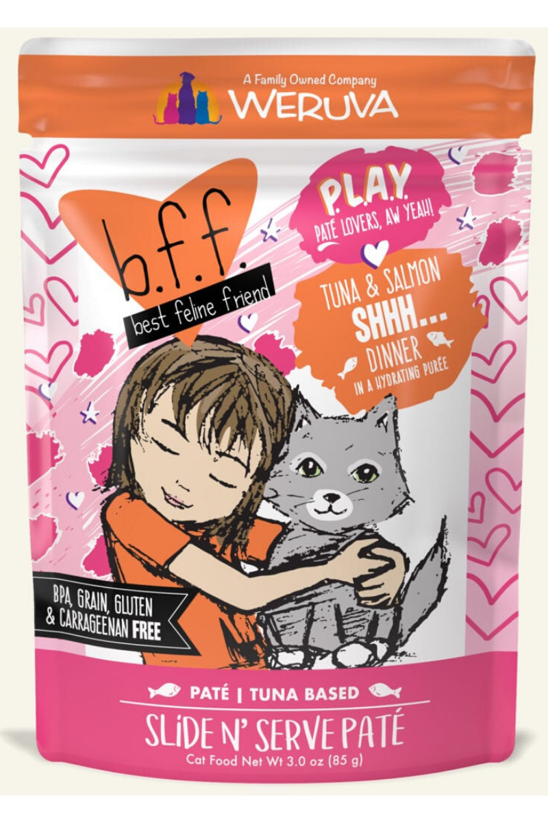 Weruva BFF P.L.A.Y. Tuna & Salmon SHHH... Pouch 3 oz