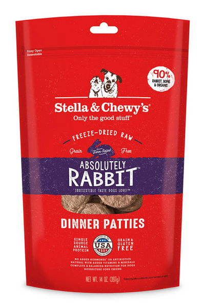 Stella & Chewy's Freeze Dried Absolutely Rabbit Dinner 14 oz