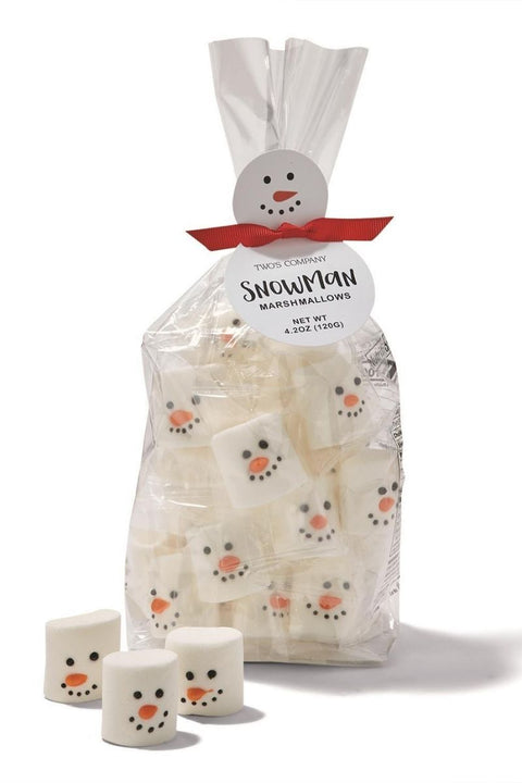 Snowman Marshmallow Candy Bag