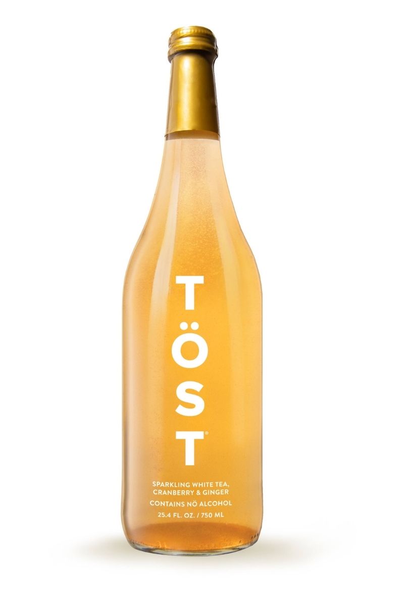 TOST Sparkling Beverage White Tea, White Cranberry & Ginger 750 ml