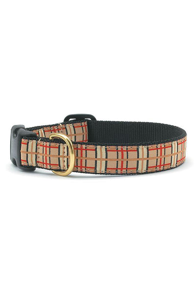 COLLAR, UP COUNTRY TAN PLAID