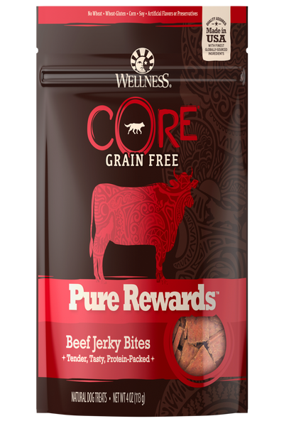 Wellness CORE Power Packed Beef Jerky Treats 4 oz