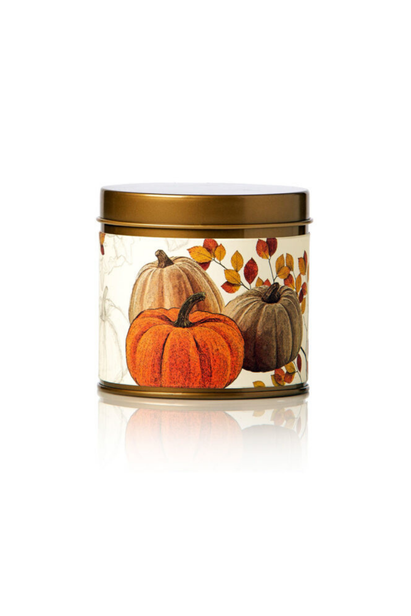 CANDLE, SIG TIN PUMPKIN CARDAM