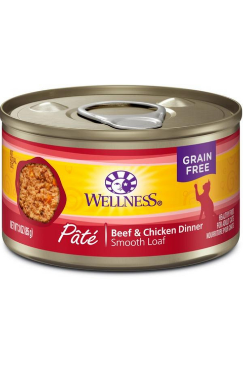 Wellness Canned Cat Food Beef Chicken - 3 oz