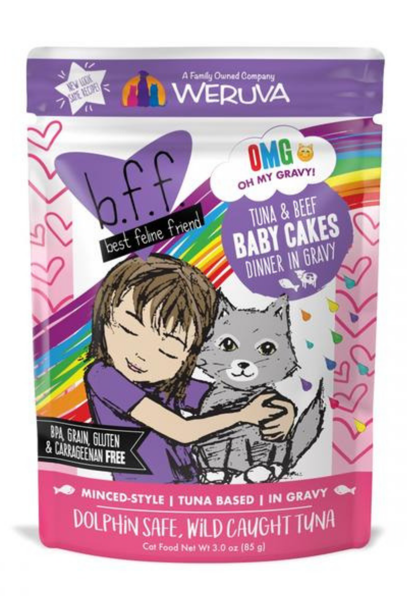 Weruva BFF OMG Tuna & Beef Baby Cakes 3 oz