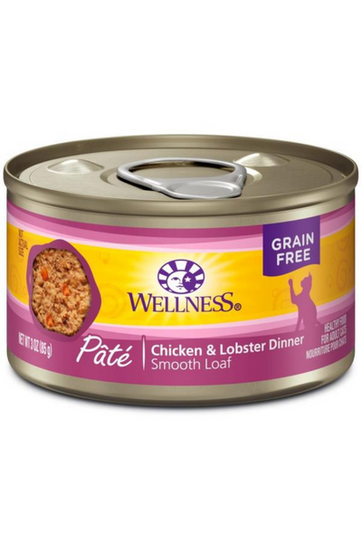Wellness Canned Cat Food Chicken Lobster - 3 oz