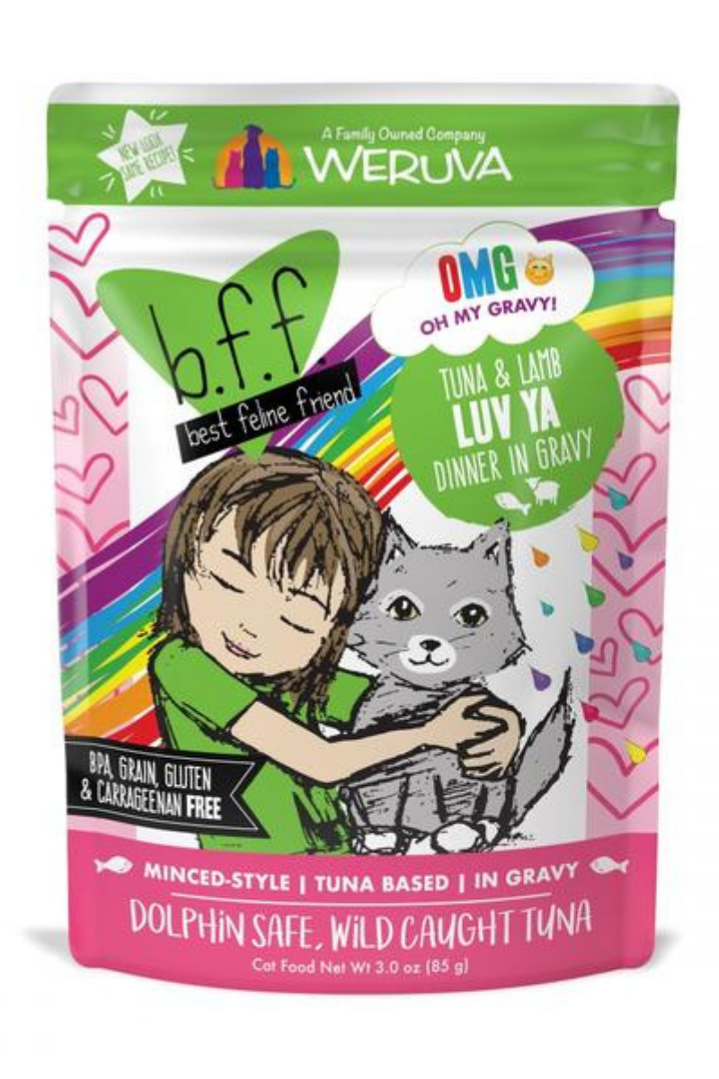 Weruva BFF OMG Tuna & Lamb Luv Ya Pouch 3 oz