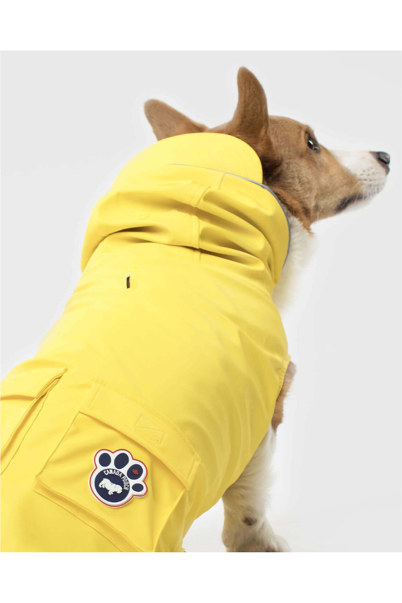 Canada Pooch Raincoat Torrential Tracker 10" Yellow