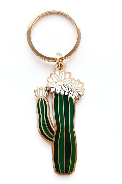 KEYCHAIN, OLIV BLOOMING CACTUS