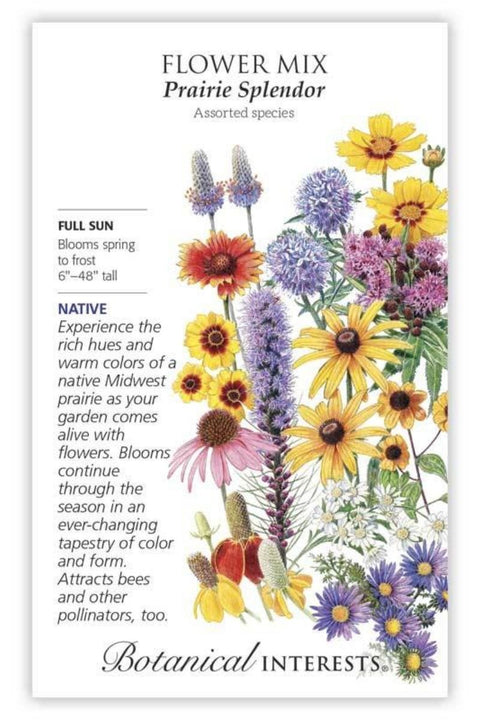 Botanical Interests Prairie Splensor Flower mix Seeds