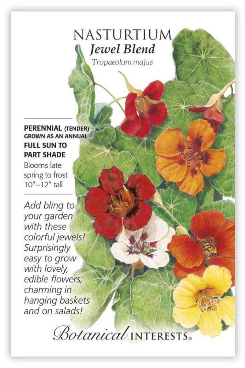 Botanical Interests Jewel Blend Nasturtium Seeds