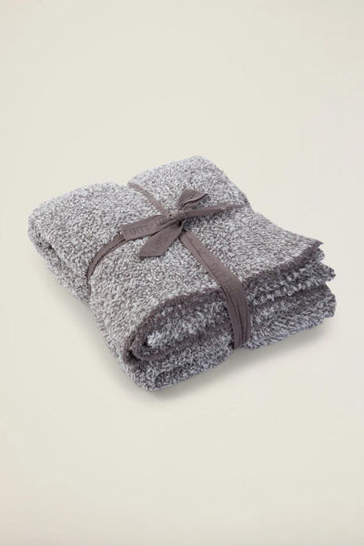 THROW COZY HEATHER CHARCOAL WH