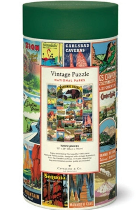 Cavallini & Co. National Parks Vintage Puzzle 1000 Pieces