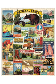 Cavallini & Co. National Parks Vintage Puzzle 1000 Pieces