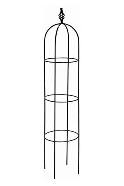 OBELISK, 54" SPIRAL FINIAL BLK