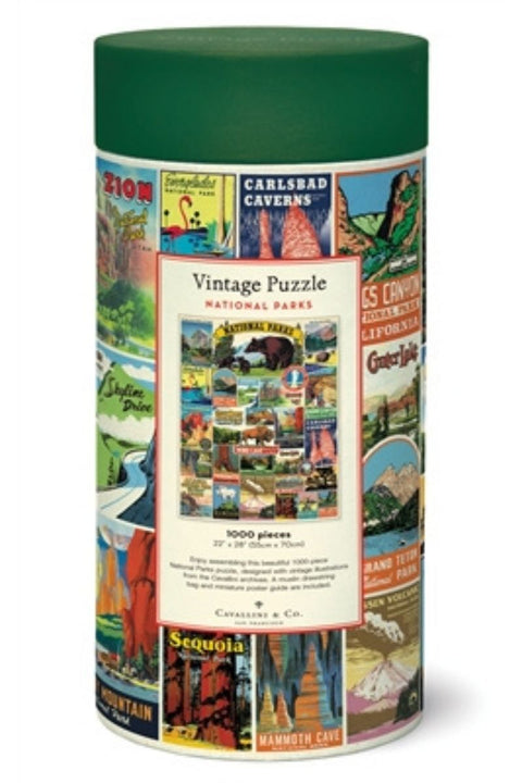 Cavallini & Co. National Parks Vintage Maps 1000 Pieces