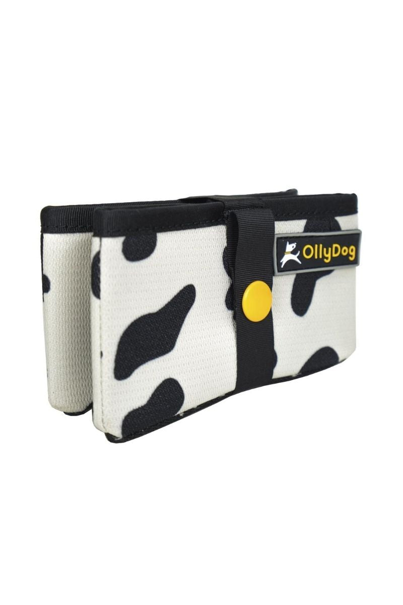 Ollydog Crumple Travel Bowl Cow Hide