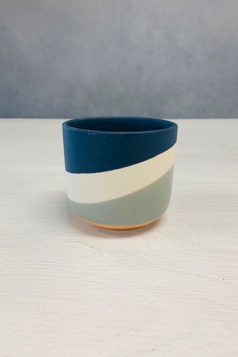 Pot, Colorway 4"X 3.5" Blue