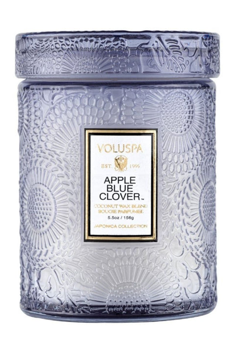 Voluspa Apple Blue Clover Small Jar Candle