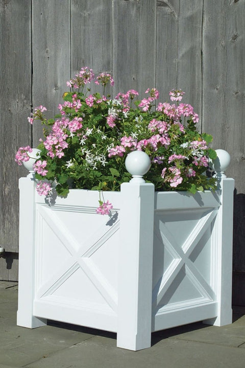 PLANTER, ORANGERIE 25"SQ BLK