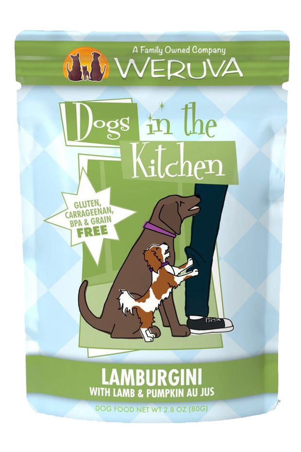 Weruva Dogs In The Kitchen Lamburgini with Lamb & Pumpkin Au Jus Pouch 2.8 oz